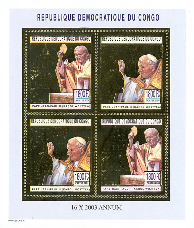 25th Anniversary of the Pontificate - Pope John Paul II (Gold Issue)
