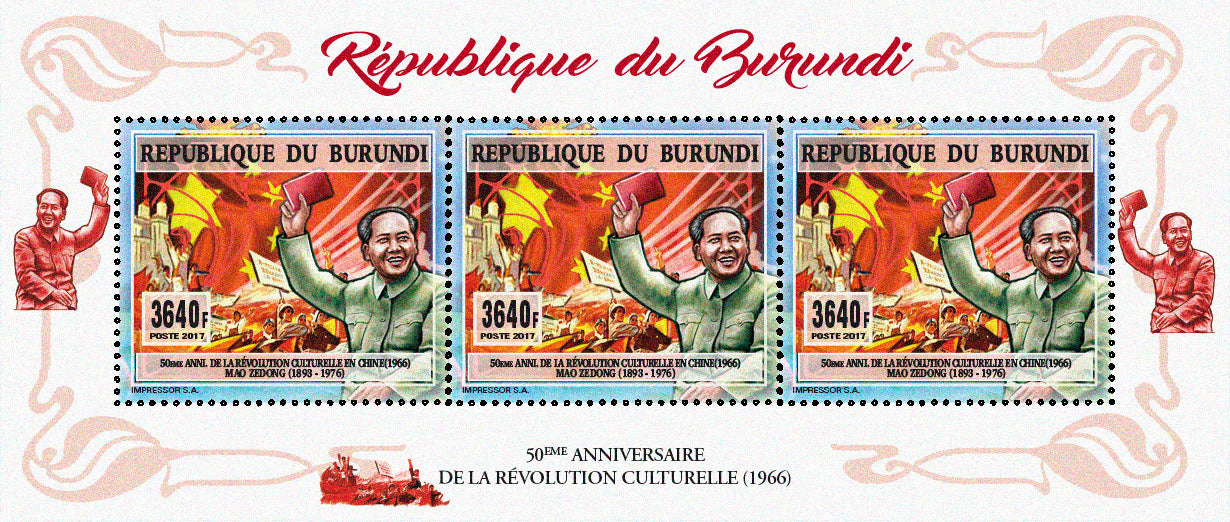 Major historical events : Mao Zedong 50th anniversary of the cultural revolution