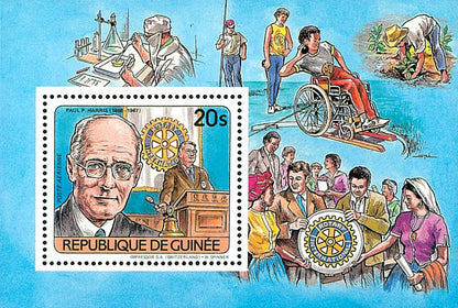 Famous characters : Lincoln/Dunant/Daimler/Blériot/P.Harris/Piccard