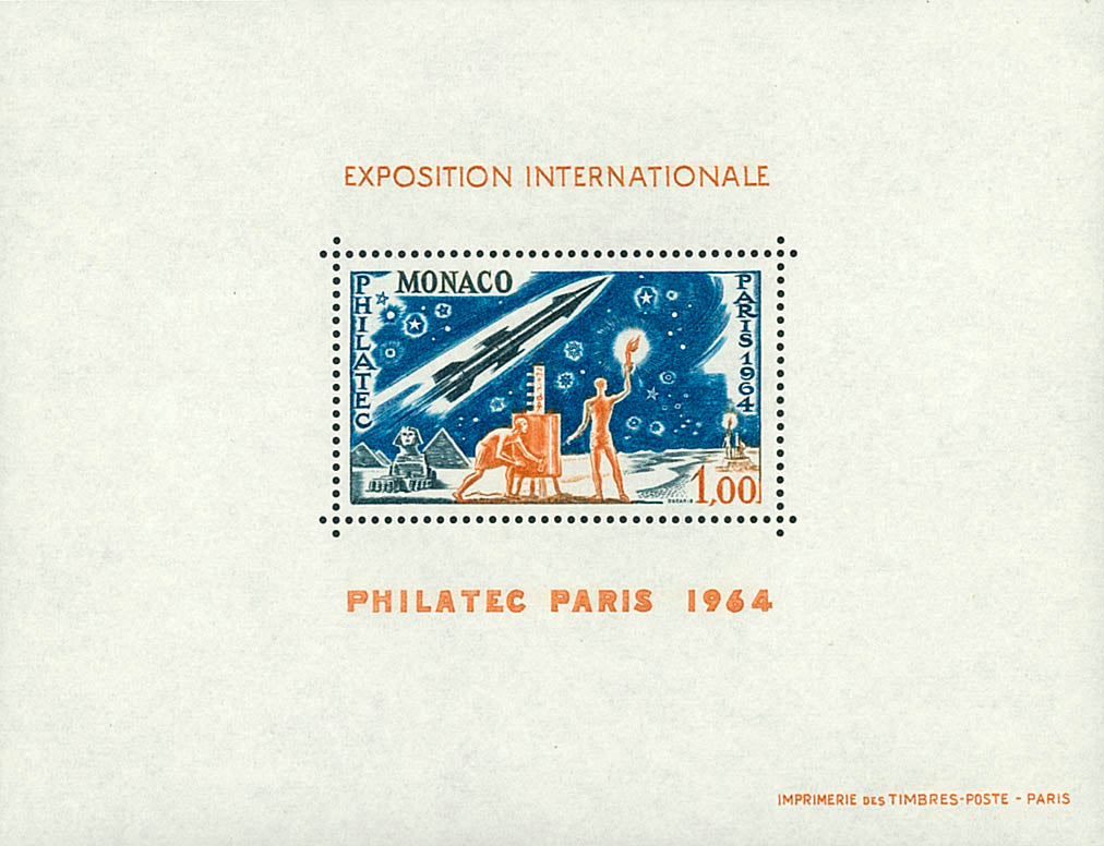 Monaco 1964 - Exposition Philatec -Bloc special MNH