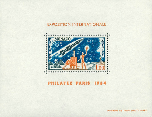 Monaco 1964 - Exposition Philatec -Bloc special MNH