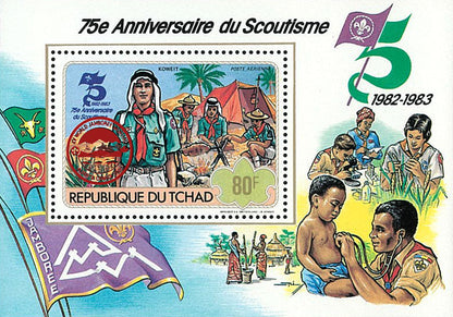 75th anniversary of scouting / Surcharge Red