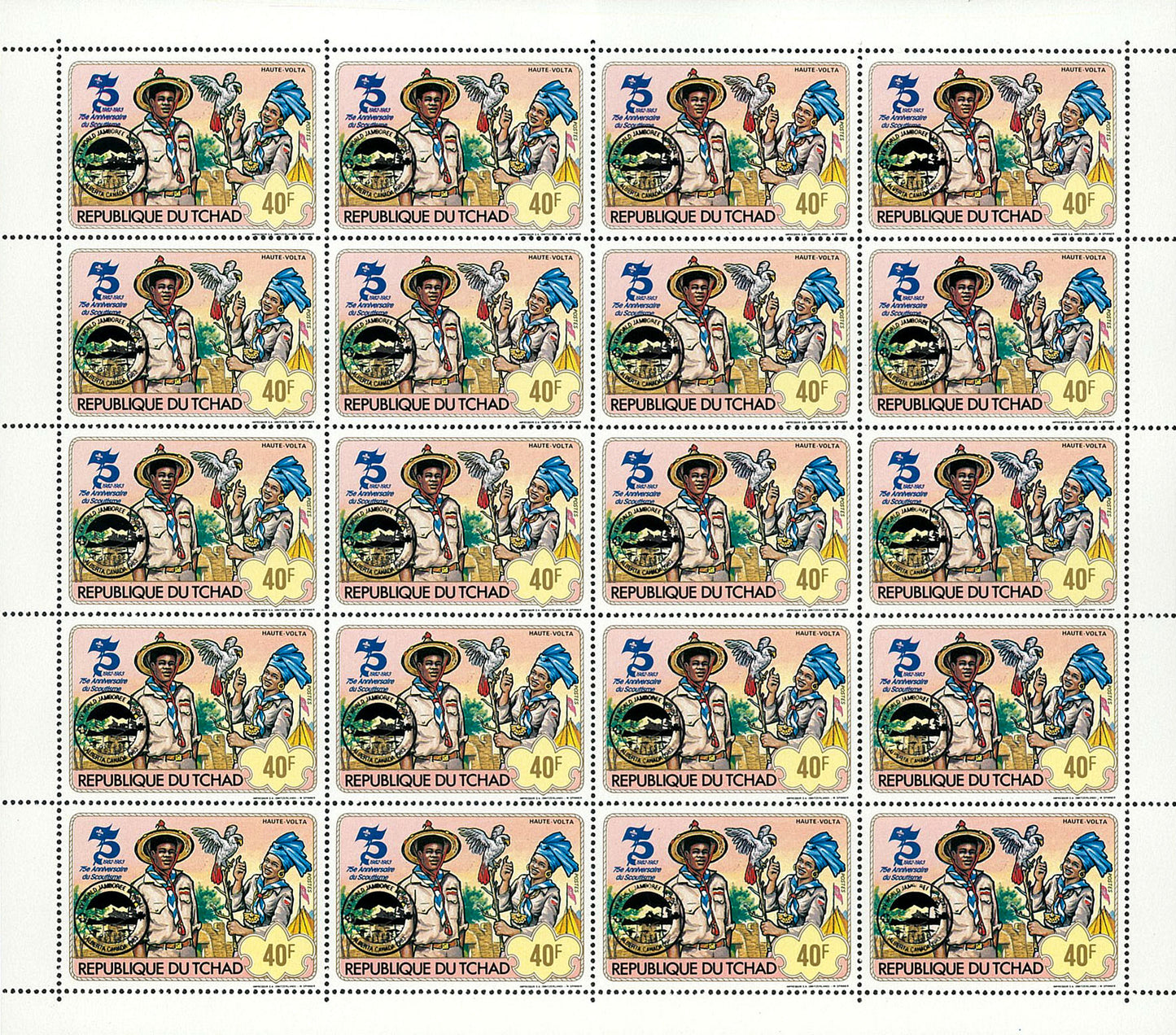 75th anniversary of scouting / Surcharge Black