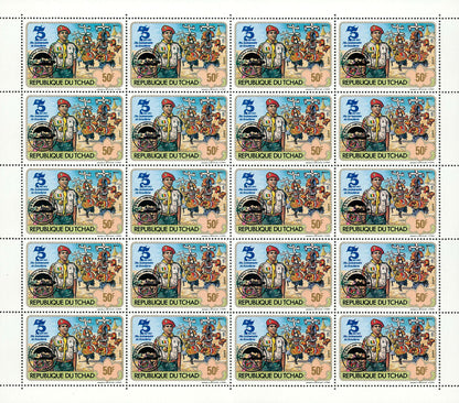 75th anniversary of scouting / Surcharge Black