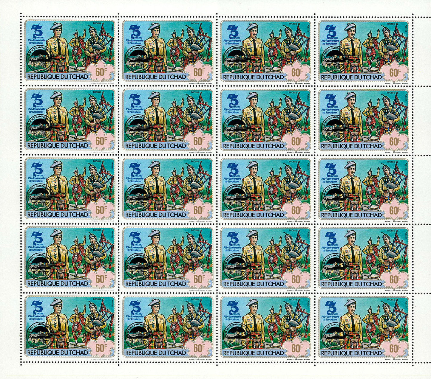 75th anniversary of scouting / Surcharge Black