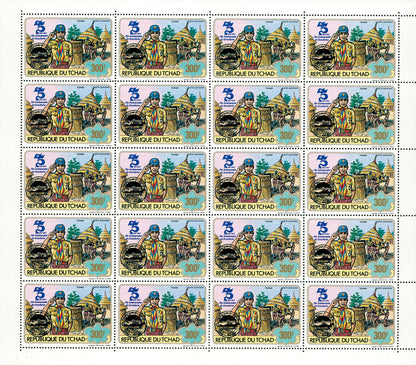 75th anniversary of scouting / Surcharge Black