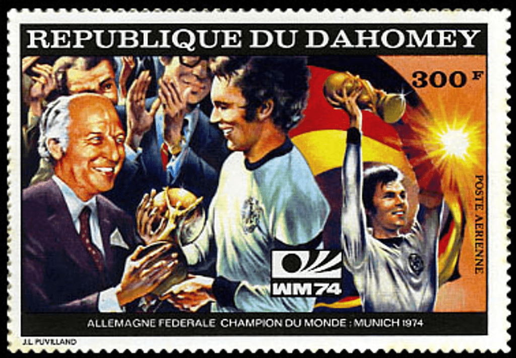 Dahomey Munich world cup football imperf. and perf.