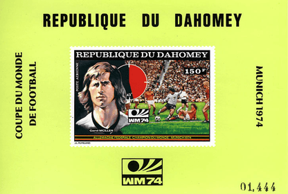 Dahomey Munich world cup football imperf. and perf.