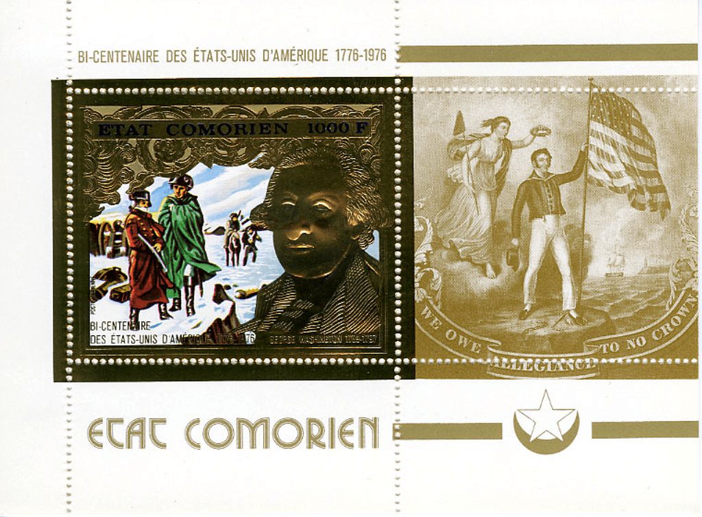 Bicentenary of the american revolution , gold issue