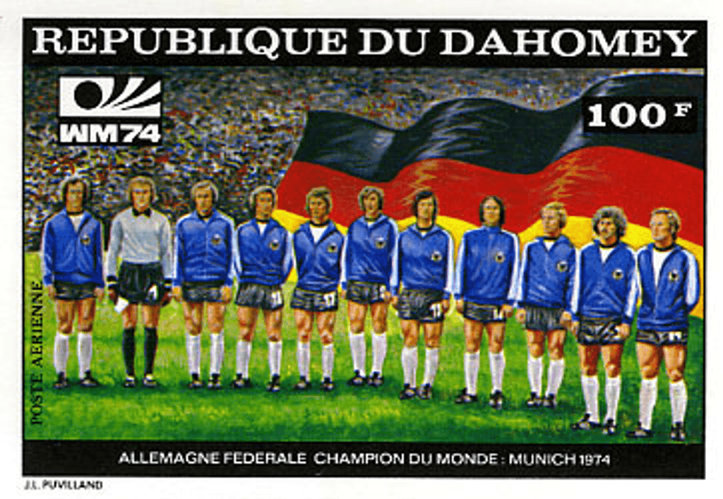 Dahomey Munich world cup football imperf. and perf.