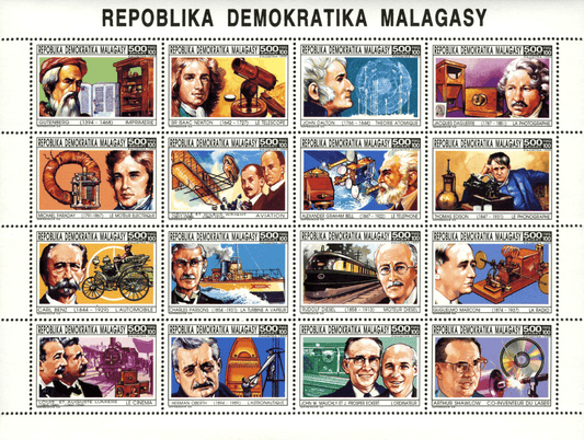 inventor  1993 (Gutenberg-Newton-Dalton-Daguerre-Faraday-O. & W. Wright-Bell-Edison-Benz-Parsons-Diesel-Marconi-Lumière-Oberth-Mauchly/Eckert-Shawlow)