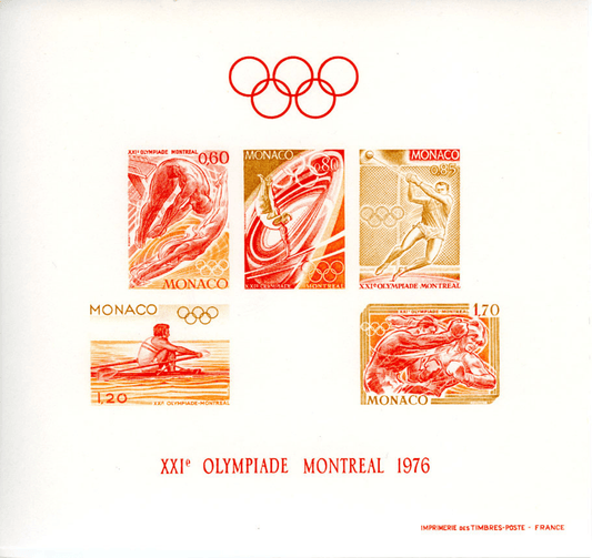 MONACO 1976 J.O Montreal color proof (1501)