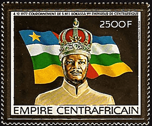 Coronation of jean bedel bokassa as empereur of Central Africa II  GOLD