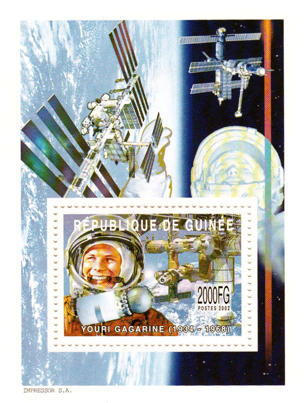 Space travel (Gagarine-Armstrong) 2002