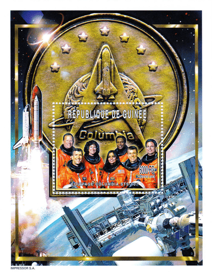 Memory to the victims of the damaged space shuttle « COLUMBIA » (Chawla-Anderson-Brown-McCool-Clark-Ramon-Husband-Columbia STS)  2003