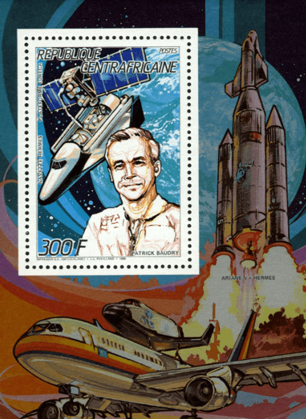 Space Travel 1987  (Herschel-Braun-Hanel-Baudry-Keller-Ockels-Merbold)