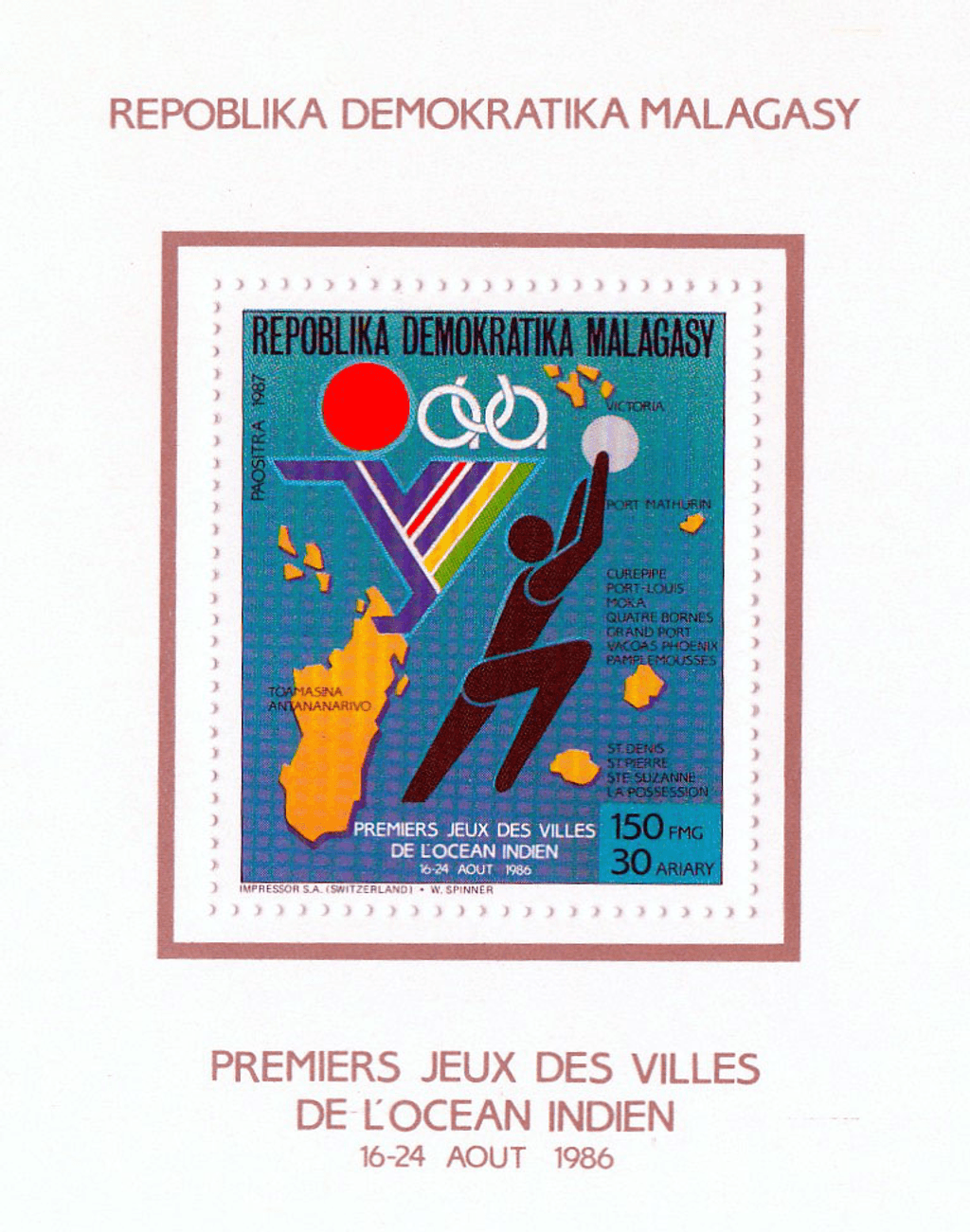 Games of the cities on Indian ocean  1987