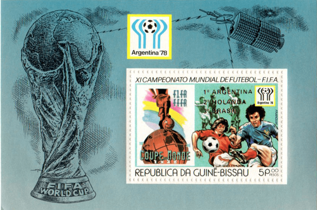 Football world championship, Argentina : Placement of final participants – GOLD  1978