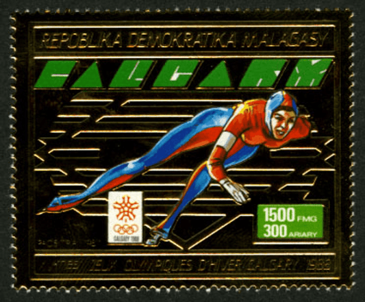 Olympic Games Calgary 1988 Gold issue