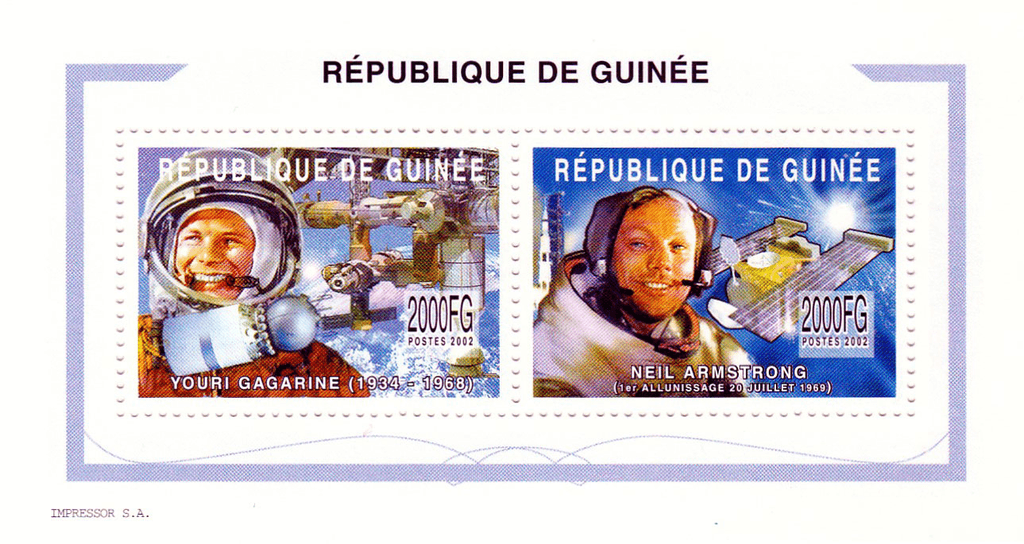Space travel (Gagarine-Armstrong) 2002