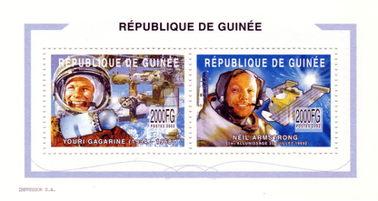 Space travel (Gagarine-Armstrong) 2002
