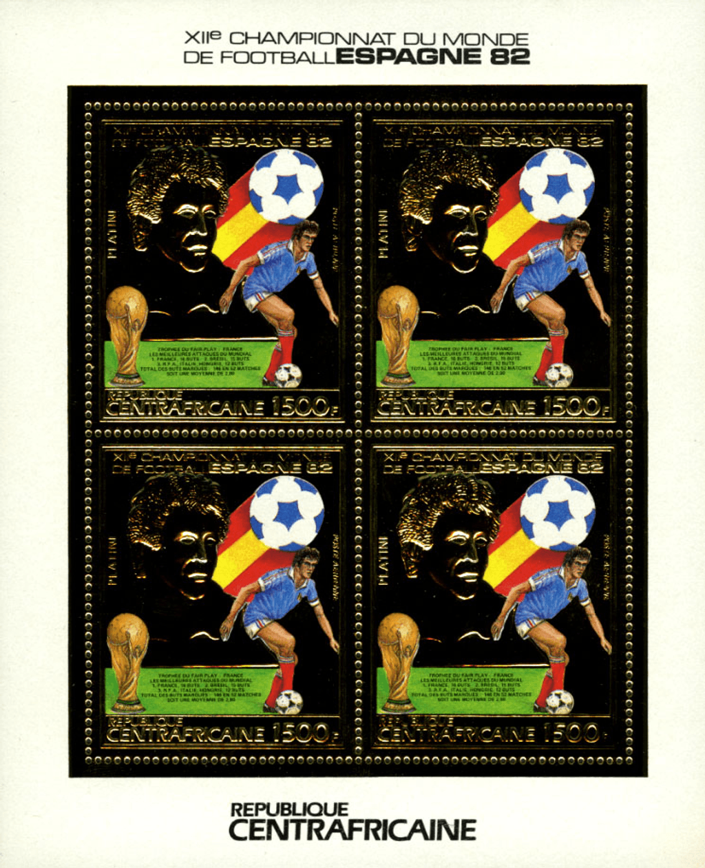 World Footbal Cup 1982 (Platini-Rossi) GOLD