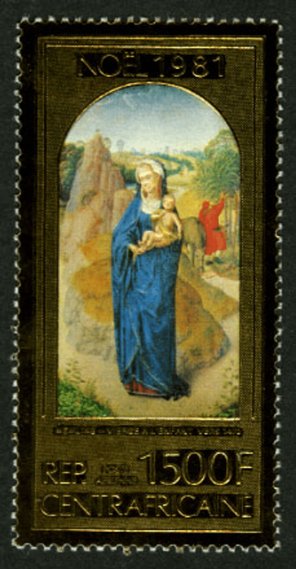 Christmas Religious Paintings 1981 GOLD