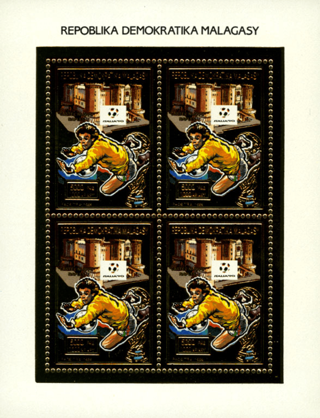 Football world cup Italy 90 Gold issue