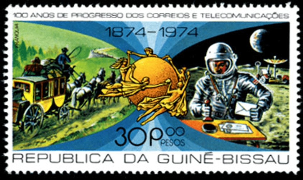 100 years of Postal & Telecommunication progress / Space