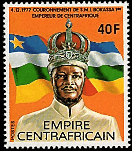 Coronation of jean bedel bokassa as empereur of Central Africa I