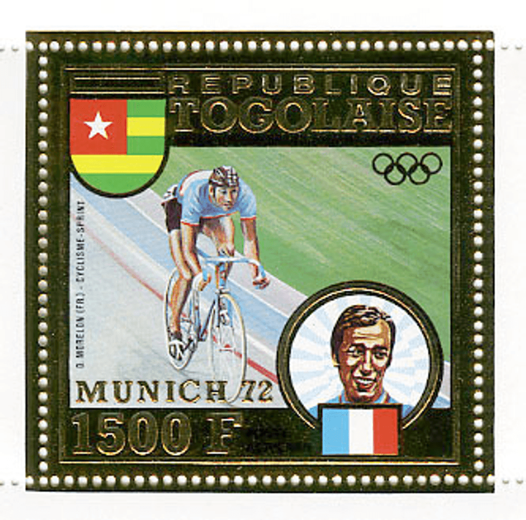 TOGO 1973 J.O Munich 1972 Gold stamps and deluxe sheet