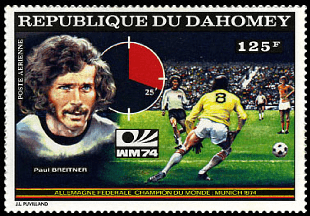 Dahomey Munich world cup football imperf. and perf.