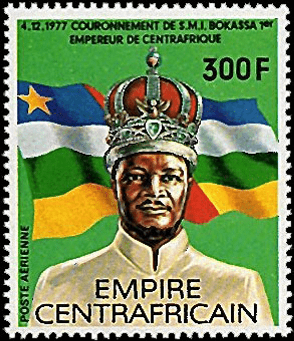 Coronation of jean bedel bokassa as empereur of Central Africa I
