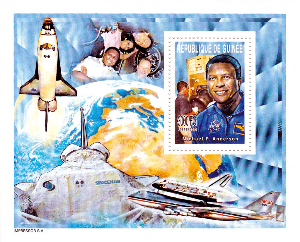 Memory to the victims of the damaged space shuttle « COLUMBIA » (Chawla-Anderson-Brown-McCool-Clark-Ramon-Husband-Columbia STS)  2003