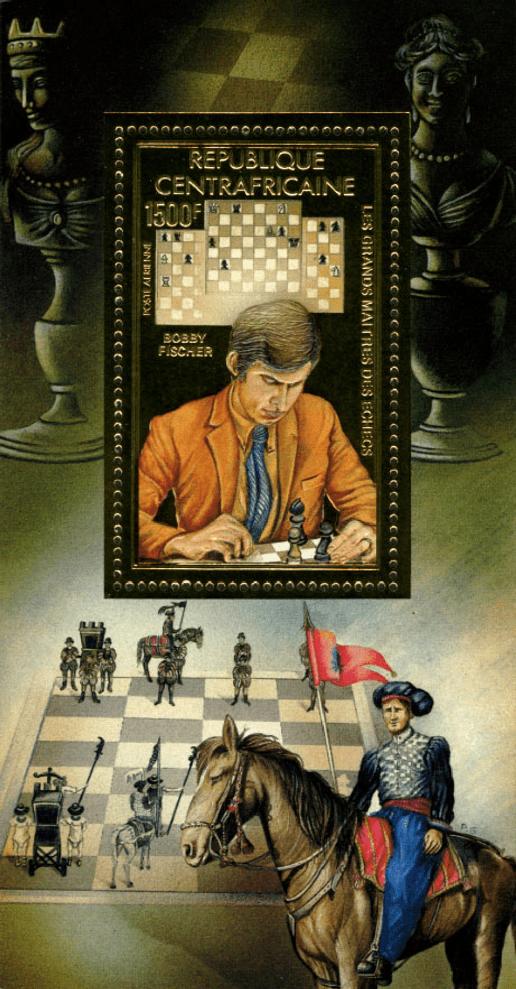 Great Master of the Chess 1983 (Fischer-Reti-Larsen-Petrossian-Mecking))  GOLD