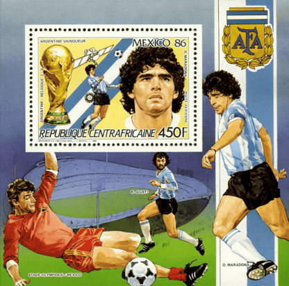 Win the Football Championship in Mexico by Argentina 1986