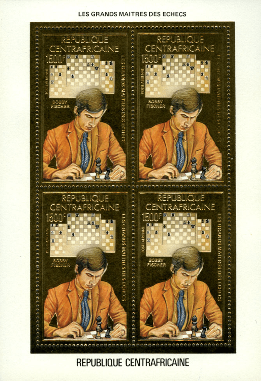 Great Master of the Chess 1983 (Fischer-Reti-Larsen-Petrossian-Mecking))  GOLD