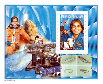 Memory to the victims of the damaged space shuttle « COLUMBIA » (Chawla-Anderson-Brown-McCool-Clark-Ramon-Husband-Columbia STS)  2003