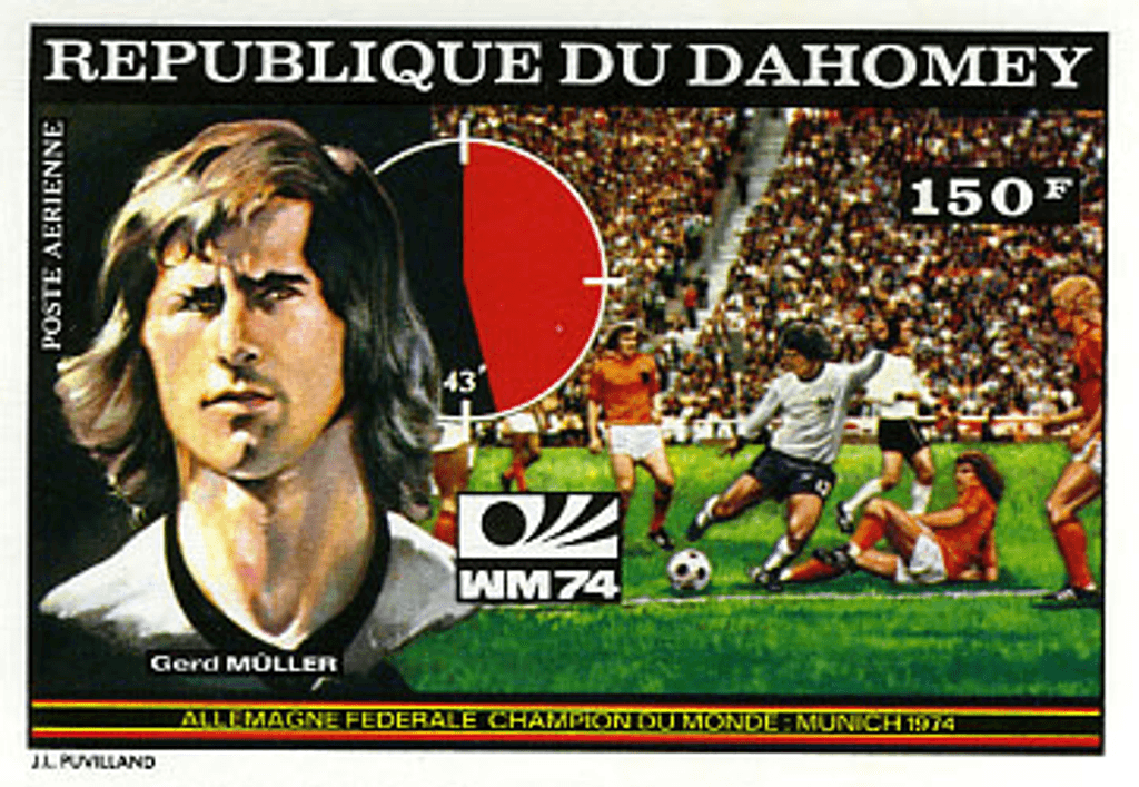 Dahomey Munich world cup football imperf. and perf.