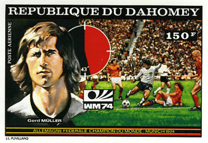 Dahomey Munich world cup football imperf. and perf.