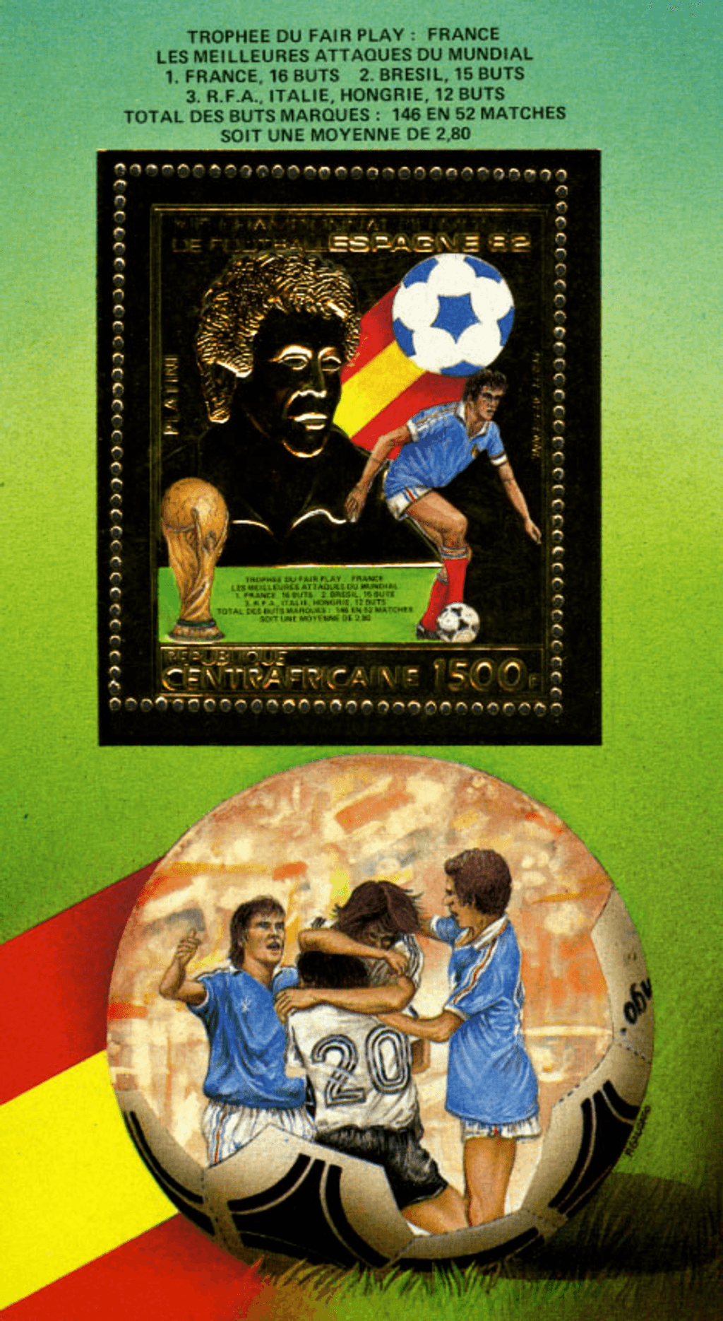 World Footbal Cup 1982 (Platini-Rossi) GOLD
