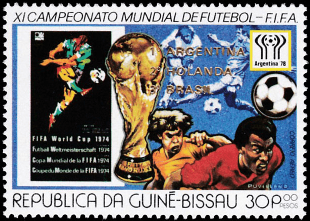 Football world championship, Argentina : Placement of final participants – GOLD  1978