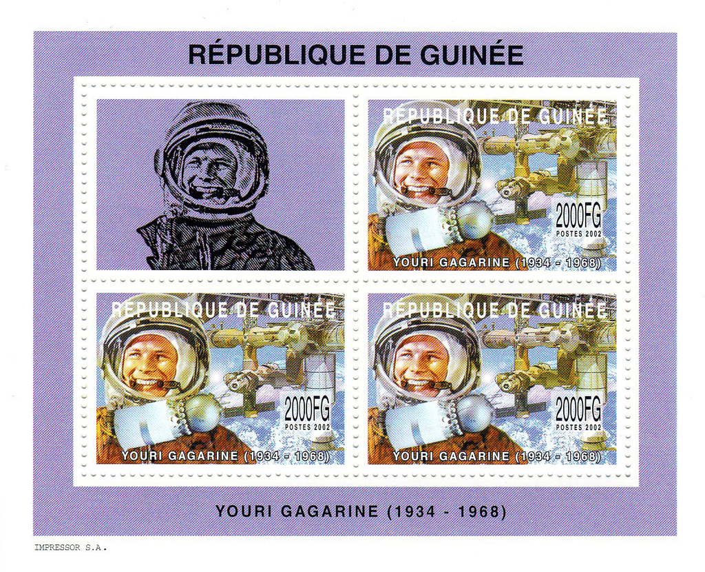 Space travel (Gagarine-Armstrong) 2002