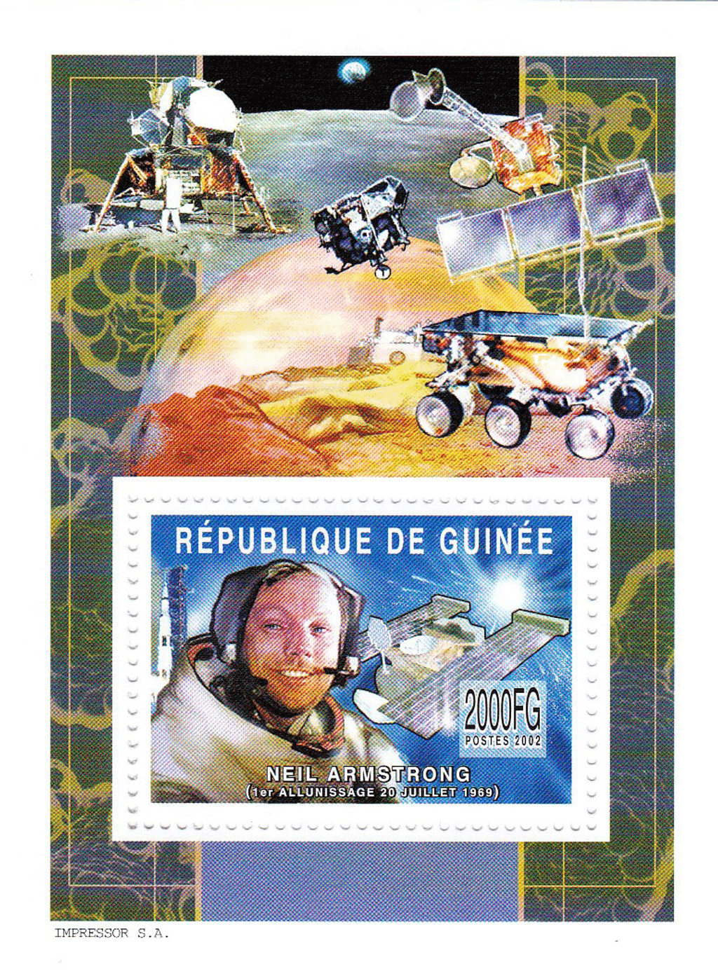 Space travel (Gagarine-Armstrong) 2002