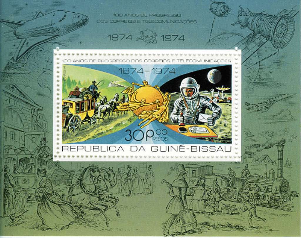 100 years of Postal & Telecommunication progress / Space