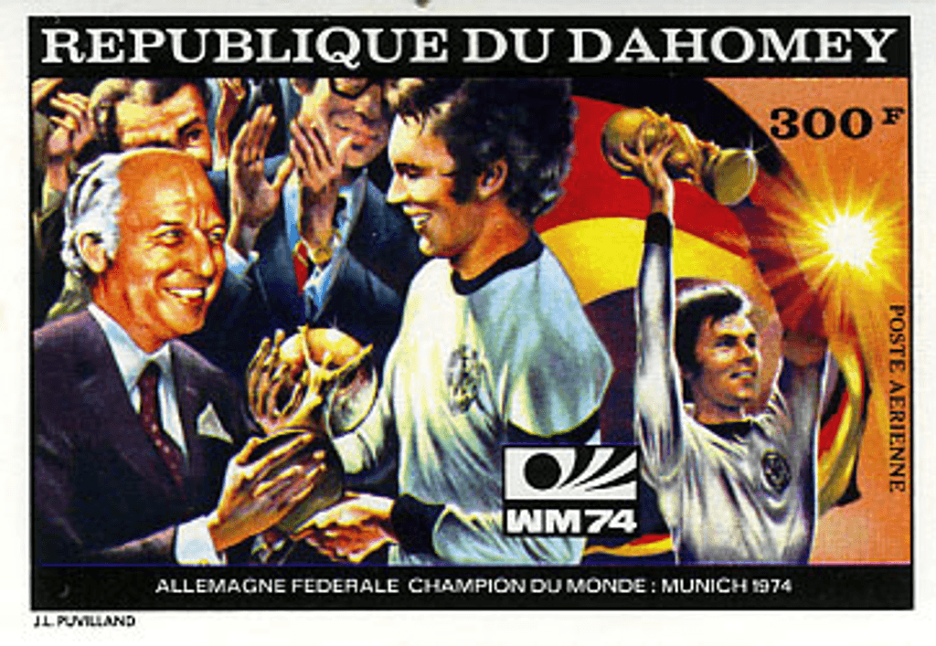Dahomey Munich world cup football imperf. and perf.