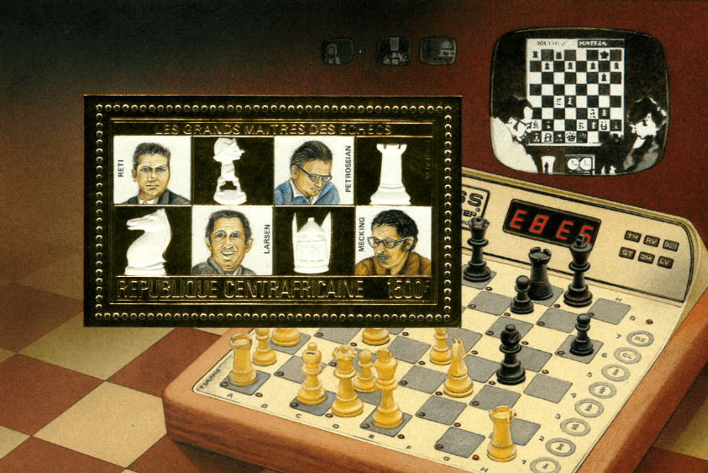 Great Master of the Chess 1983 (Fischer-Reti-Larsen-Petrossian-Mecking))  GOLD