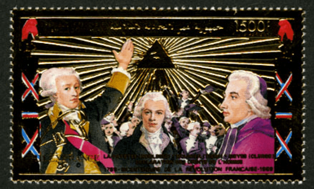 Anniversary of french revolution 1789 Gold