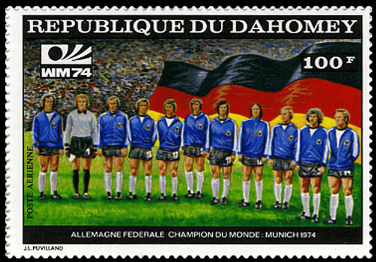 Dahomey Munich world cup football imperf. and perf.