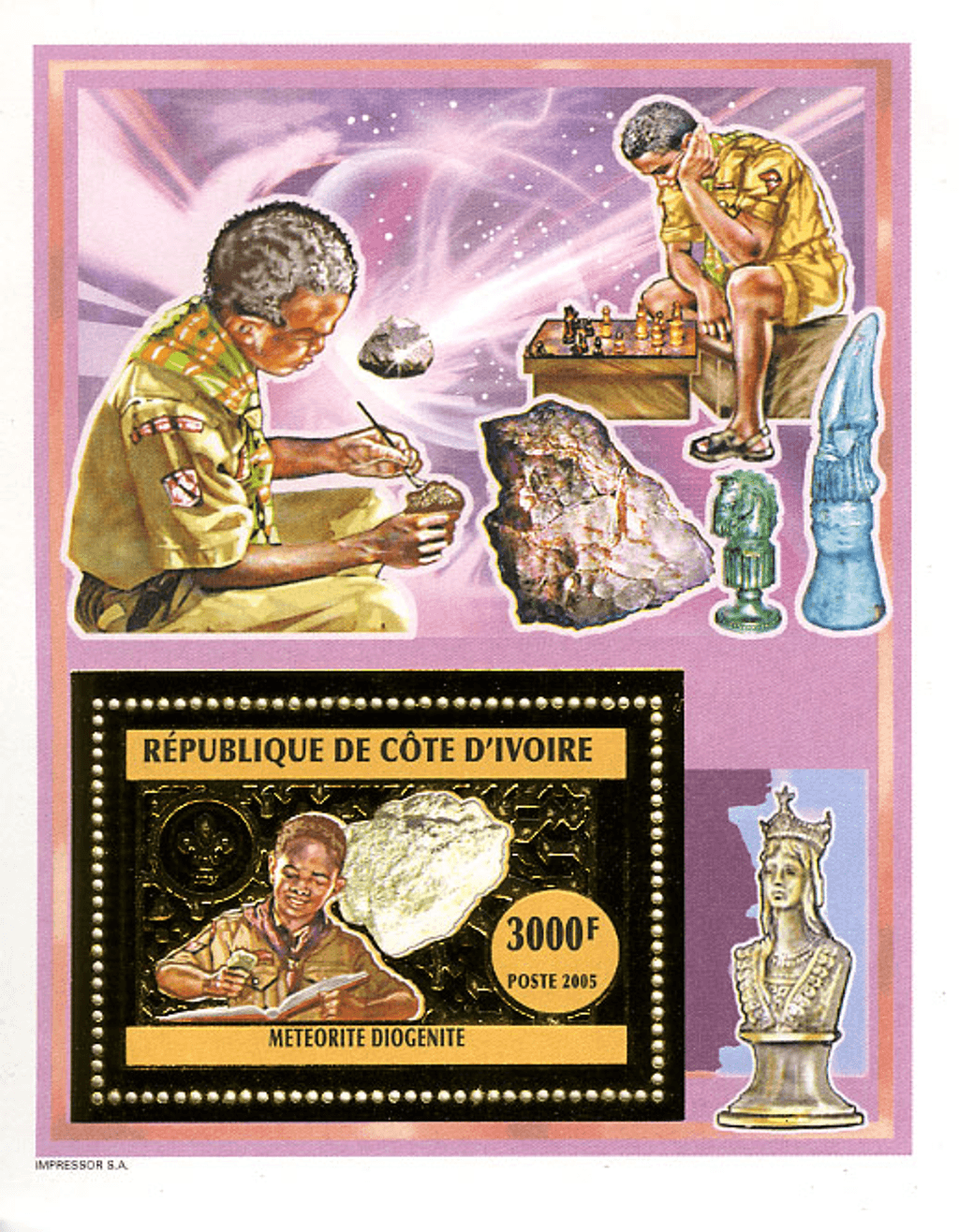 Scouting & Chess , Gold issue